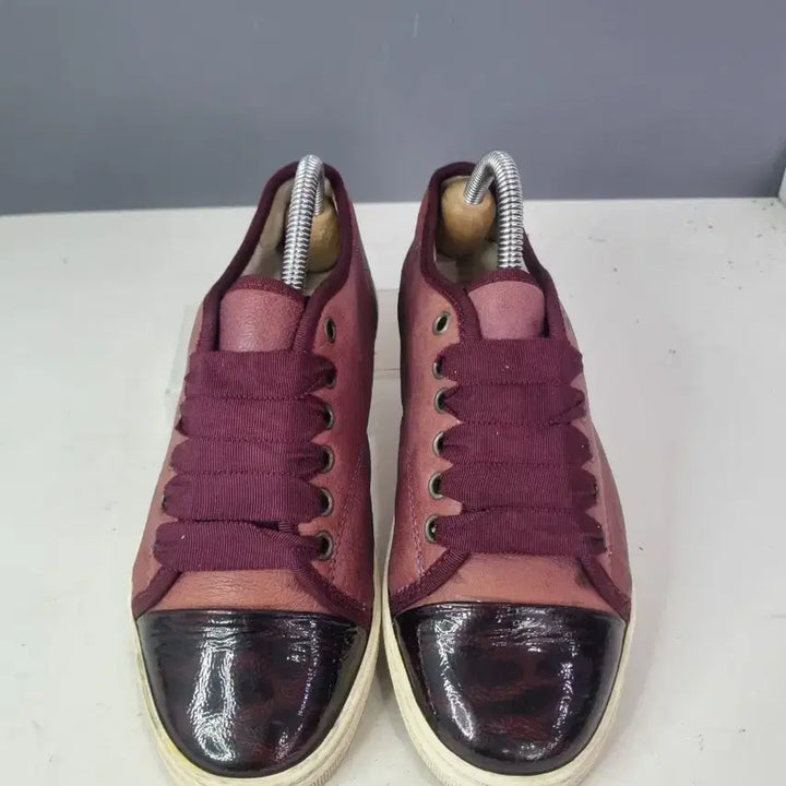[BUNJANG] Lanvin Velour Burgundy Sneakers / 효자빈티지 37 랑방 벨루어 버건디 스니커즈