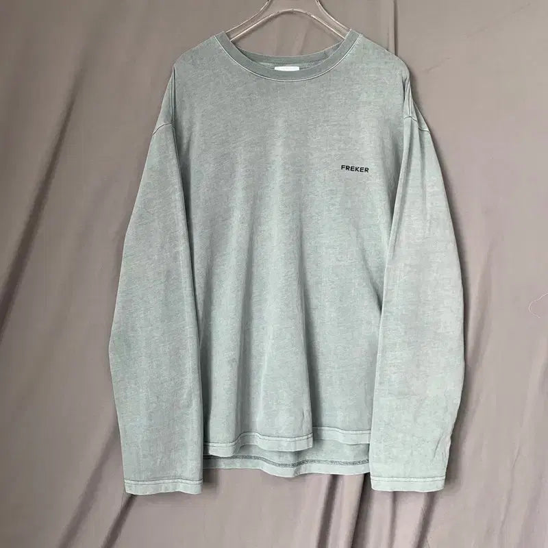 [BUNJANG] Kolon Sport Pigment Logo Long Sleeve T-Shirt / M 코오롱 프리커 피그먼트 로고 프린팅 롱슬리브 긴팔티