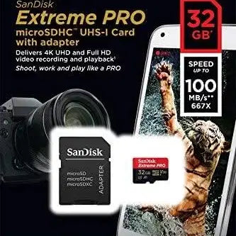 [BUNJANG] Sandisk Micro SD Extreme Pro 32GB with Adapter / 새상품 Sandisk micro SD Extreme Pro(32GB)택포