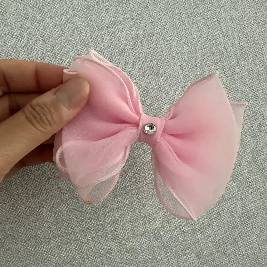 [BUNJANG] Set of 2 Large Ribbon Hair Clips / 빅 리본핀 일괄