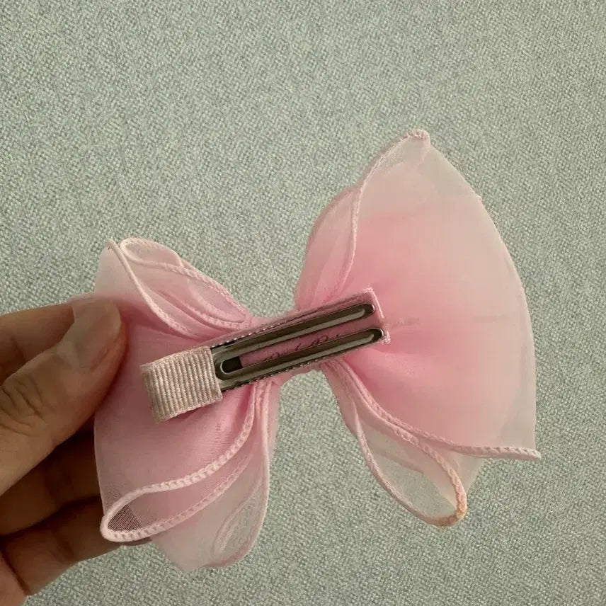 [BUNJANG] Set of 2 Large Ribbon Hair Clips / 빅 리본핀 일괄