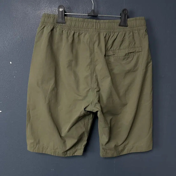 [BUNJANG] Nike Logo Khaki Banding Half Pants / M 나이키 로고 카키 밴딩 하프 팬츠