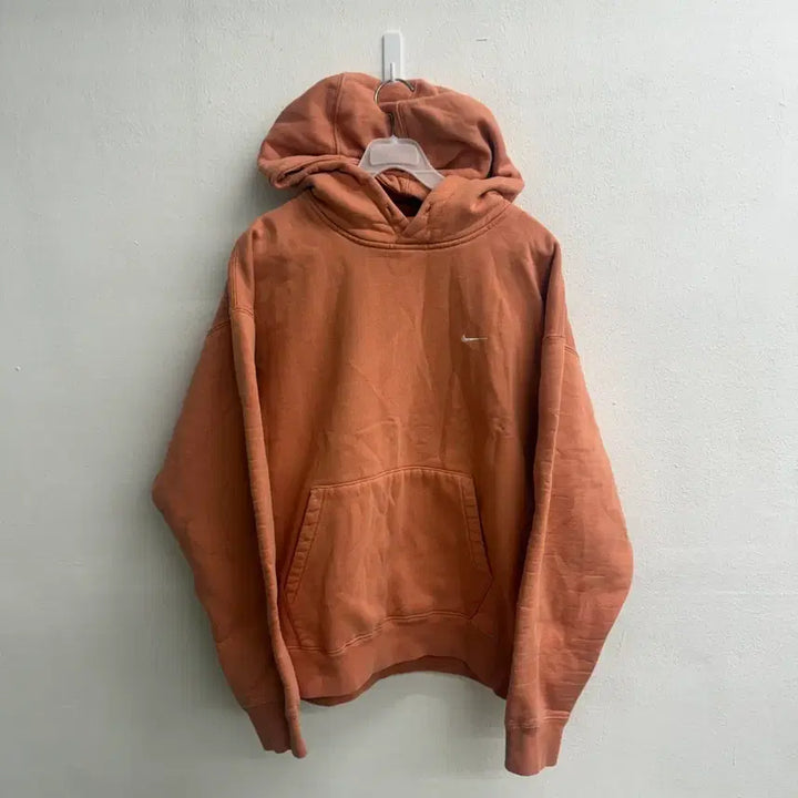 [BUNJANG] Nike NRG Solo Swoosh Orange Hoodie (L) / 나이키 NRG 솔로 스우시 오렌지 후드티 (L)