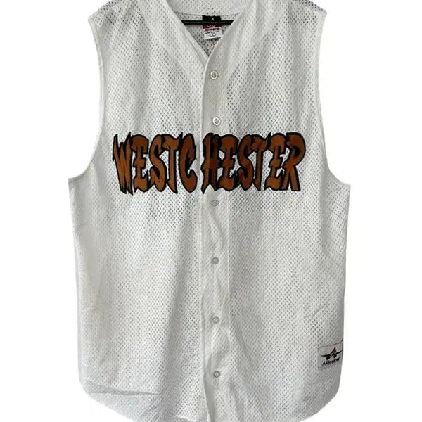 [BUNJANG] ALLESAN Vintage Sleeveless Lettering Baseball Jersey XL / [XL] ALLESAN 빈티지 슬리브리스 레터링 베이스볼저지