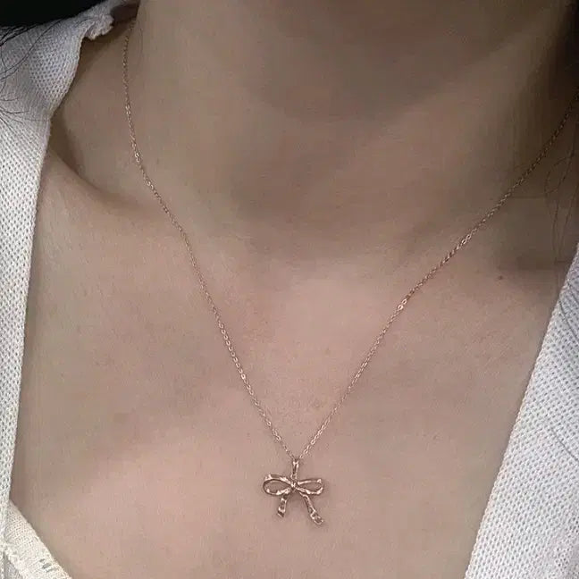 [BUNJANG] 14K Ribbon Pendant / 리본 메달 소자 14K