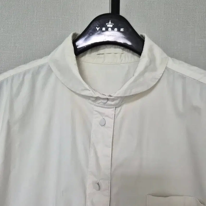 [BUNJANG] KUHO White Cotton Blend Oversized Fit Short Sleeve Blouse / KUHO 구호 165-88 셔츠 블라우스 W-반팔-200