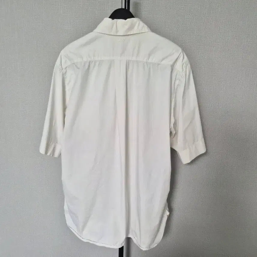 [BUNJANG] KUHO White Cotton Blend Oversized Fit Short Sleeve Blouse / KUHO 구호 165-88 셔츠 블라우스 W-반팔-200
