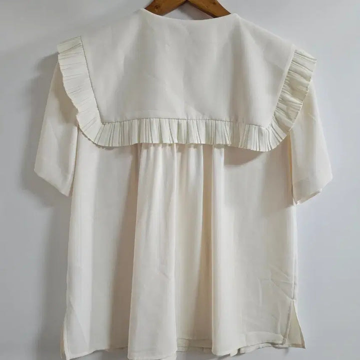 [SOLD OUT] [36] 럭키슈에뜨 프리츠 세일러 카라 더블 블라우스 (아이보리)
