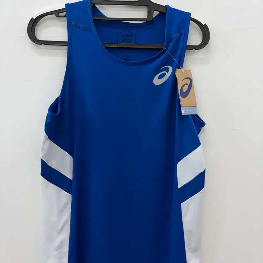 [BUNJANG] ASICS D1 Functionality Running Singlet (XL, Blue/White) / 아식스 기능성 러닝 싱글렛 새상품