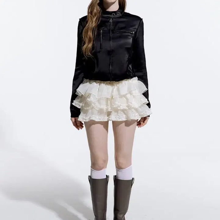 [BUNJANG] Ruffneck Tutu Pants Skirt Cream / 러프넥 튜튜 팬츠 스커트 크림