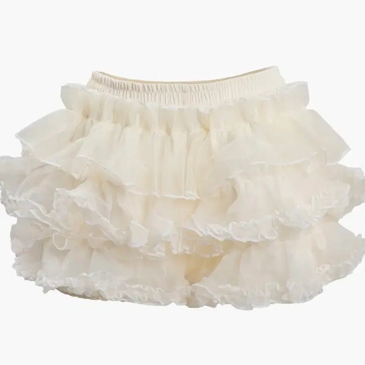 [BUNJANG] Ruffneck Tutu Pants Skirt Cream / 러프넥 튜튜 팬츠 스커트 크림