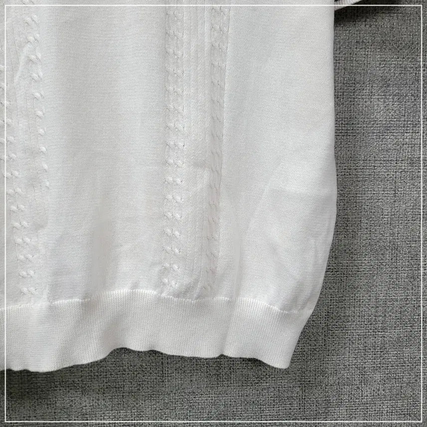 [BUNJANG] GUESS White Short Sleeve Knit Men&