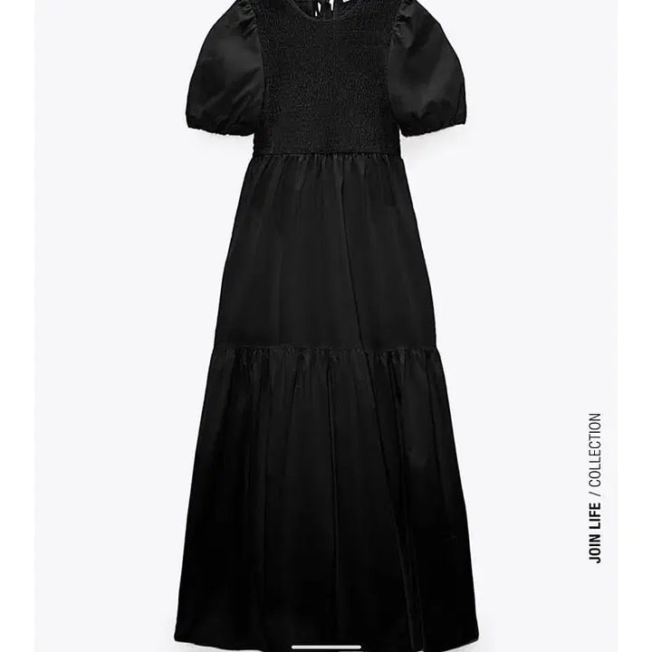 [BUNJANG] Zara Panel Poplin Midi Dress / 자라 패널 포플린 미디 원피스