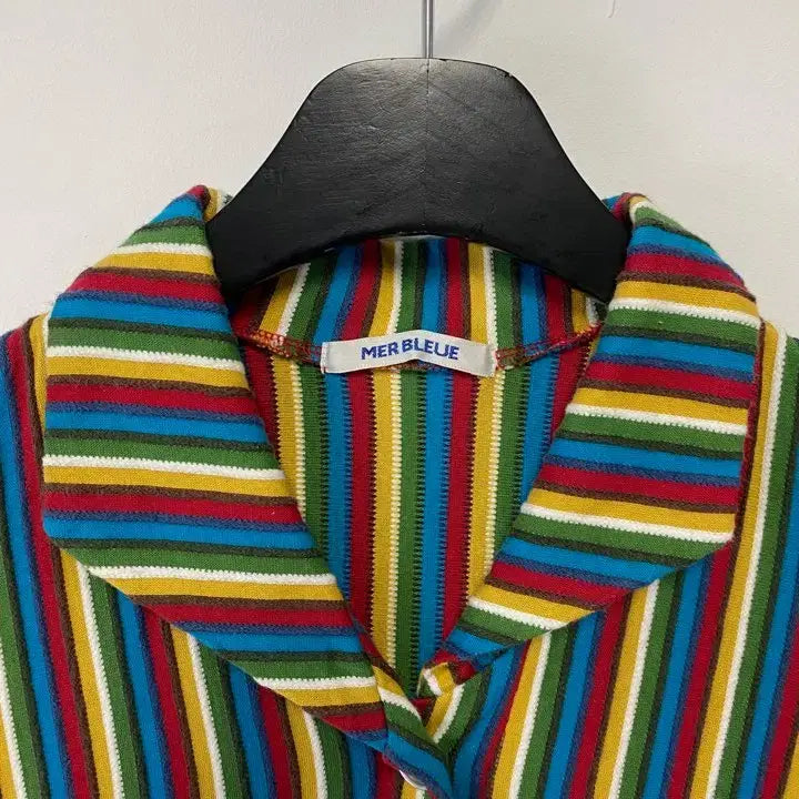 [BUNJANG] Vintage 90s MERBLEUE Striped Sleeveless Top / 빈티지 90s MERBLEUE 스트라이프 슬리브리스