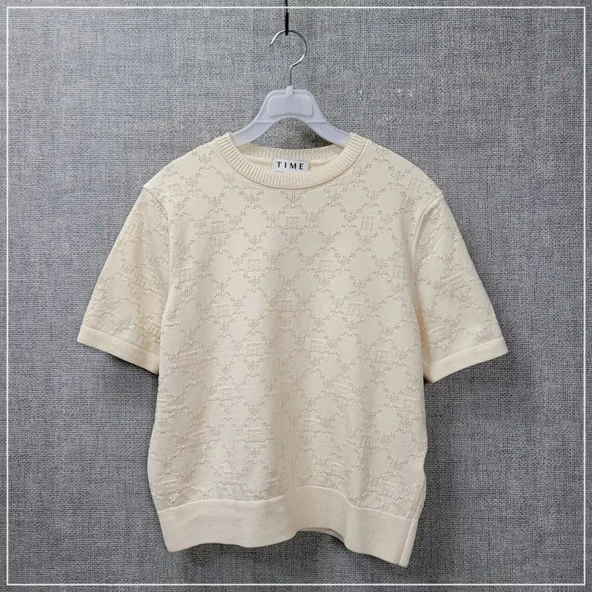 [SOLD OUT] 1992. TIME 아이보리 반팔 여성S