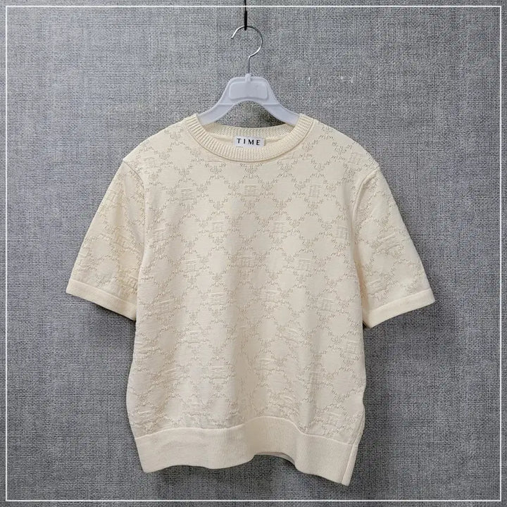 [SOLD OUT] 1992. TIME 아이보리 반팔 여성S