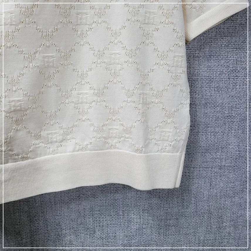 [SOLD OUT] 1992. TIME 아이보리 반팔 여성S