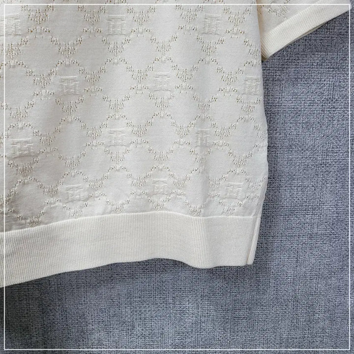 [SOLD OUT] 1992. TIME 아이보리 반팔 여성S