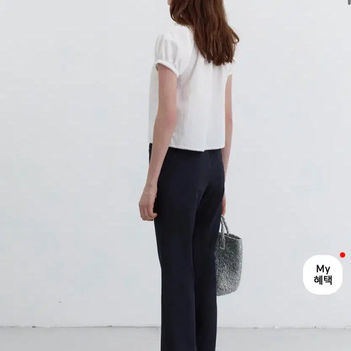 [BUNJANG] Dunst Slim Semi Boot Cut Slacks Black L / 던스트 slim semi boot cut slacks black L