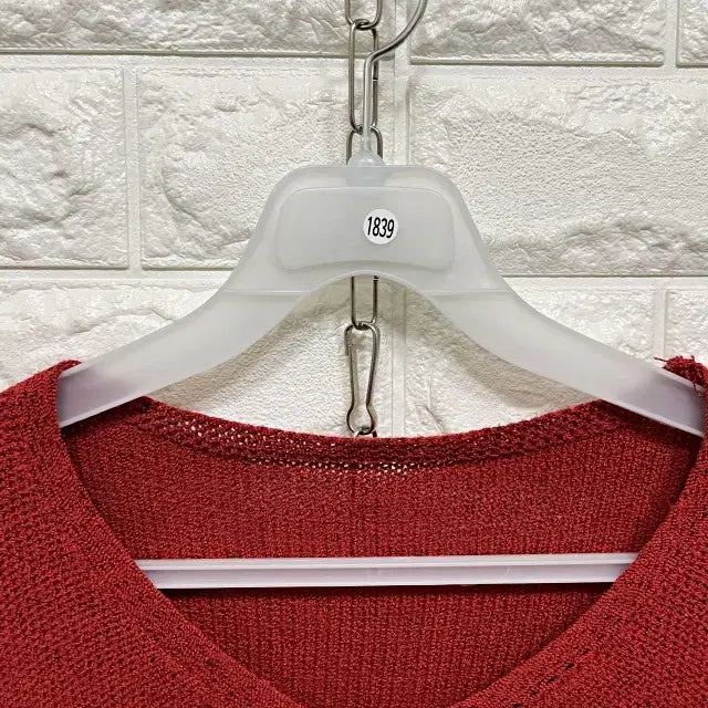 [BUNJANG] Short Sleeve Knit T-Shirt / 1839) 반팔 니트티셔츠