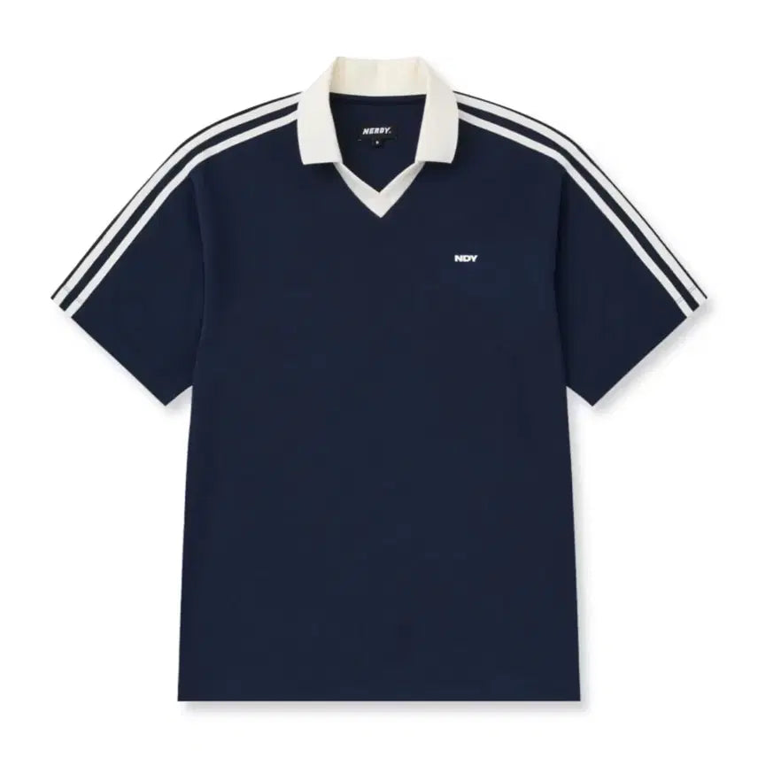 [BUNJANG] NERDY Classic NY Jersey Short Sleeve T-Shirt Navy / 널디 반팔티