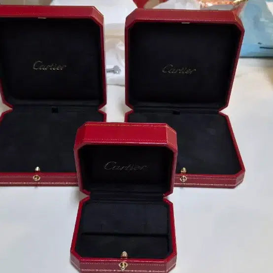 [BUNJANG] Cartier Necklace and Earring Case Bundle / 까르띠에 목걸이 케이스 귀걸이 케이스 일괄