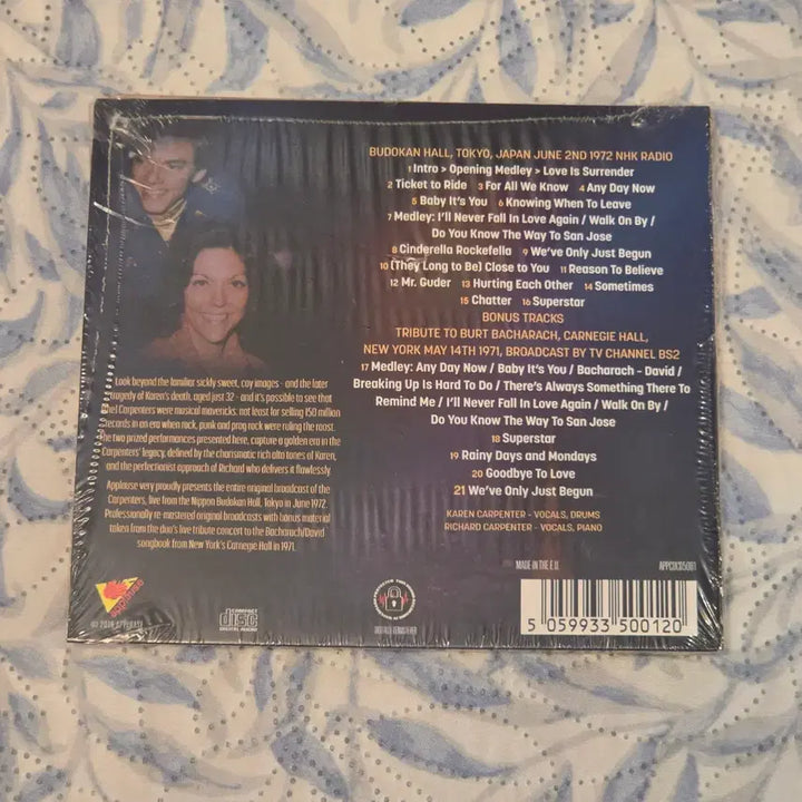 [BUNJANG] Carpenters Live In Japan 1972 Sealed CD / 카펜터즈 Carpenters Live In Japan 1972  미개봉