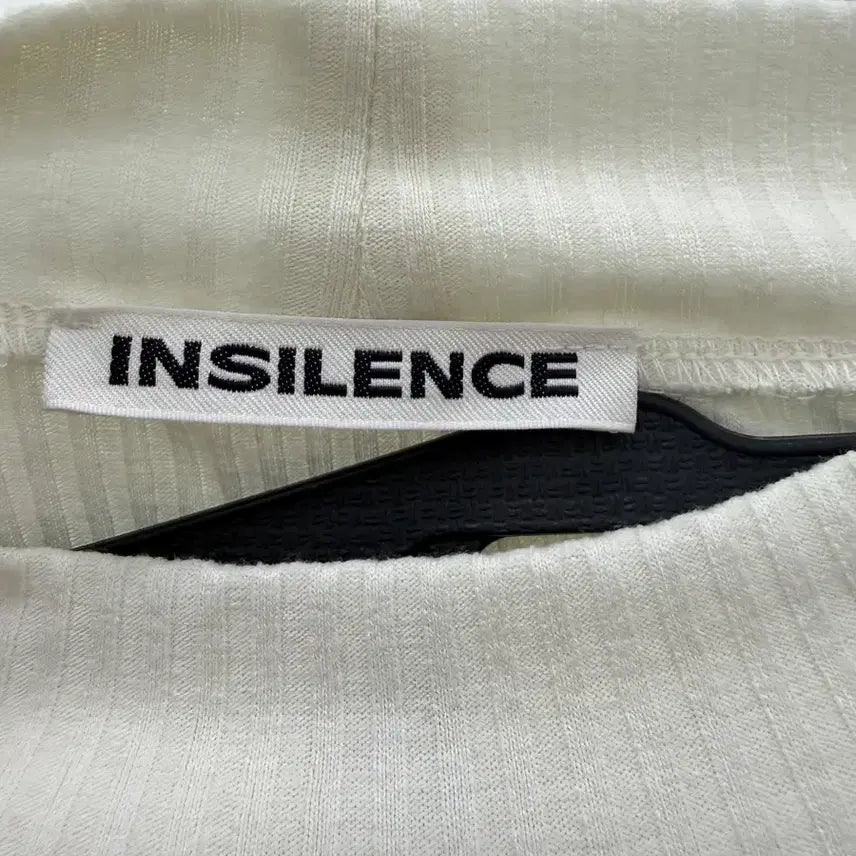 [BUNJANG] INSILENCE Mock Neck Short Sleeve T-Shirt Ivory L / 인사일런스 모크넥 반팔 티셔츠
