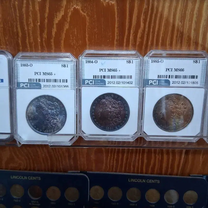 [BUNJANG] Morgan Dollar Coins (1883-O, 1884-O) - PCI Graded MS65+ / PCI 모건달러 1883-O MS65+ / 1884-O MS65+ / 1