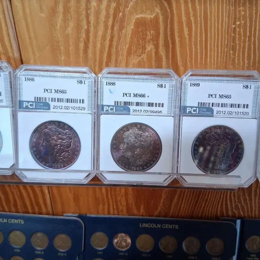 [BUNJANG] Morgan Dollar Coins (1883-O, 1884-O) - PCI Graded MS65+ / PCI 모건달러 1883-O MS65+ / 1884-O MS65+ / 1