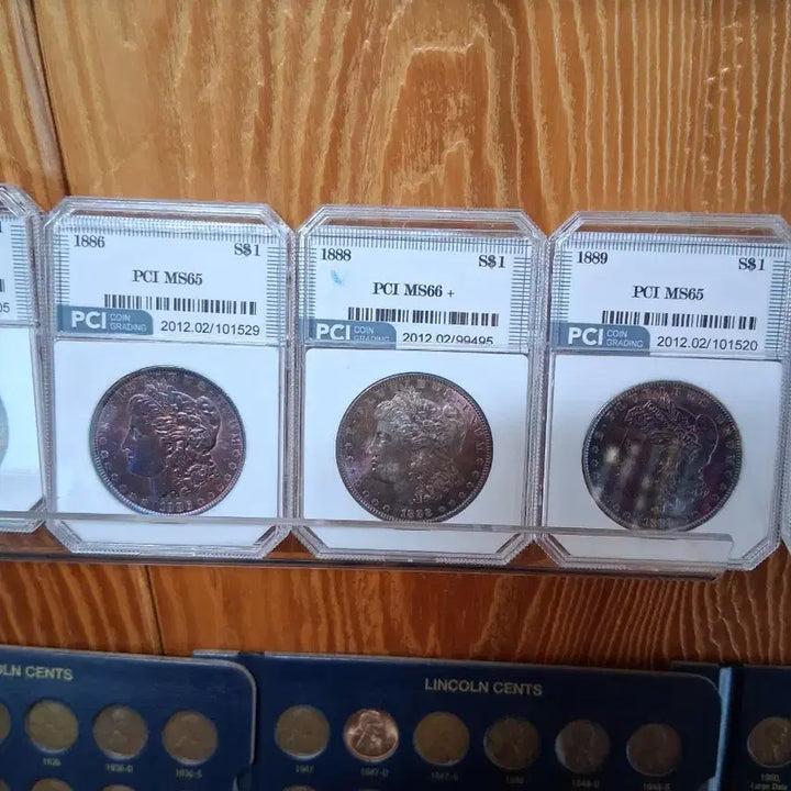 [BUNJANG] Morgan Dollar Coins (1883-O, 1884-O) - PCI Graded MS65+ / PCI 모건달러 1883-O MS65+ / 1884-O MS65+ / 1