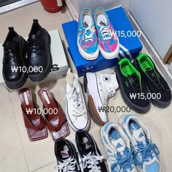 [BUNJANG] Dr. Martens Derby Shoes, Vans, Puma, Adidas Sneakers Set / 닥터마틴 더비슈즈/캔버스화/반스/푸마/아디다스 운동화 세트