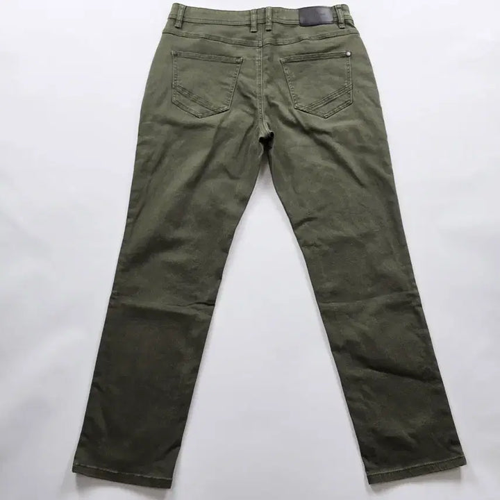 [BUNJANG] Carrera Khaki Stretch Casual Denim Jeans Size 34 / 카레라 청바지 카키 스판 캐주얼 데님 사이즈34 R6198