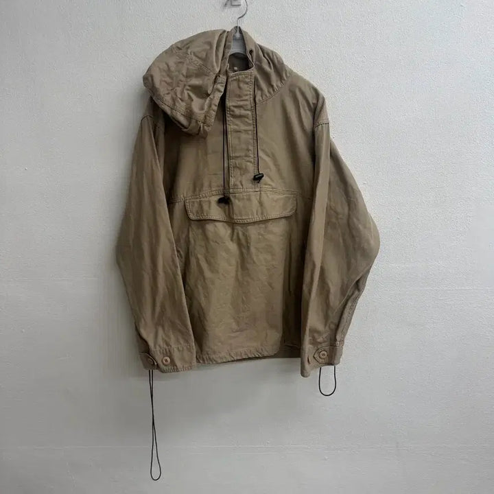 [BUNJANG] DOG HOUSE Beige Hooded Anorak Jacket (M) / 도그하우스(DOG HOUSE) 베이지 후드 아노락 자켓 (M)