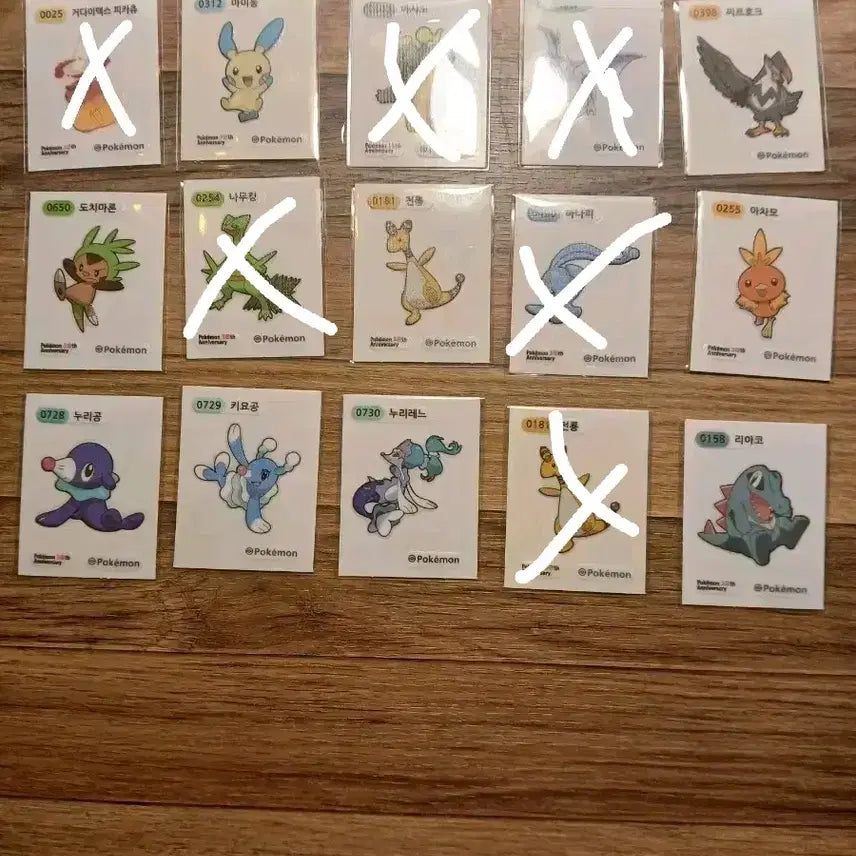 [BUNJANG] Pokemon Stickers / 포켓몬 띠부실