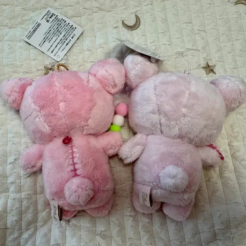 [BUNJANG] Rilakkuma Korilakkuma Cherry Blossom Dango Plush Keyring Set / 2종 일괄) 2025 리락쿠마 코리락쿠마 벚꽃 사쿠라 당고 인형 키링