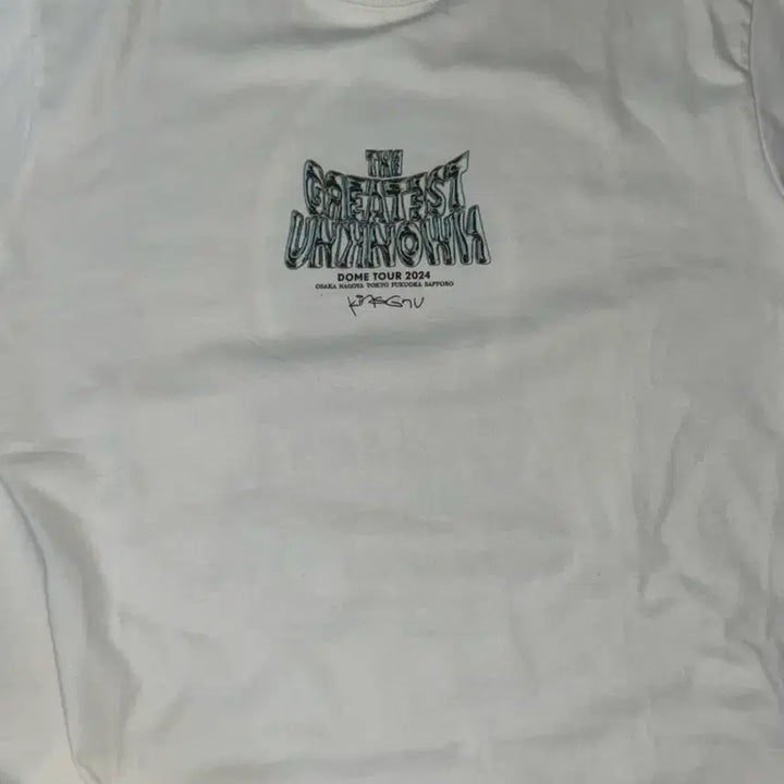[BUNJANG] King Gnu The Greatest Journey Dome Tour T-Shirt White / 킹누 더그언 돔 투어 반팔 티셔츠 화이트