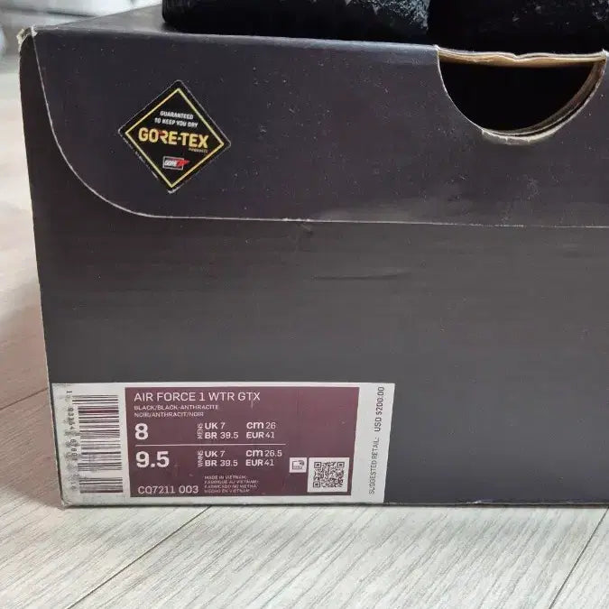 [SOLD OUT] 에어포스 1  하이 윈터 고어텍스 트리플블랙