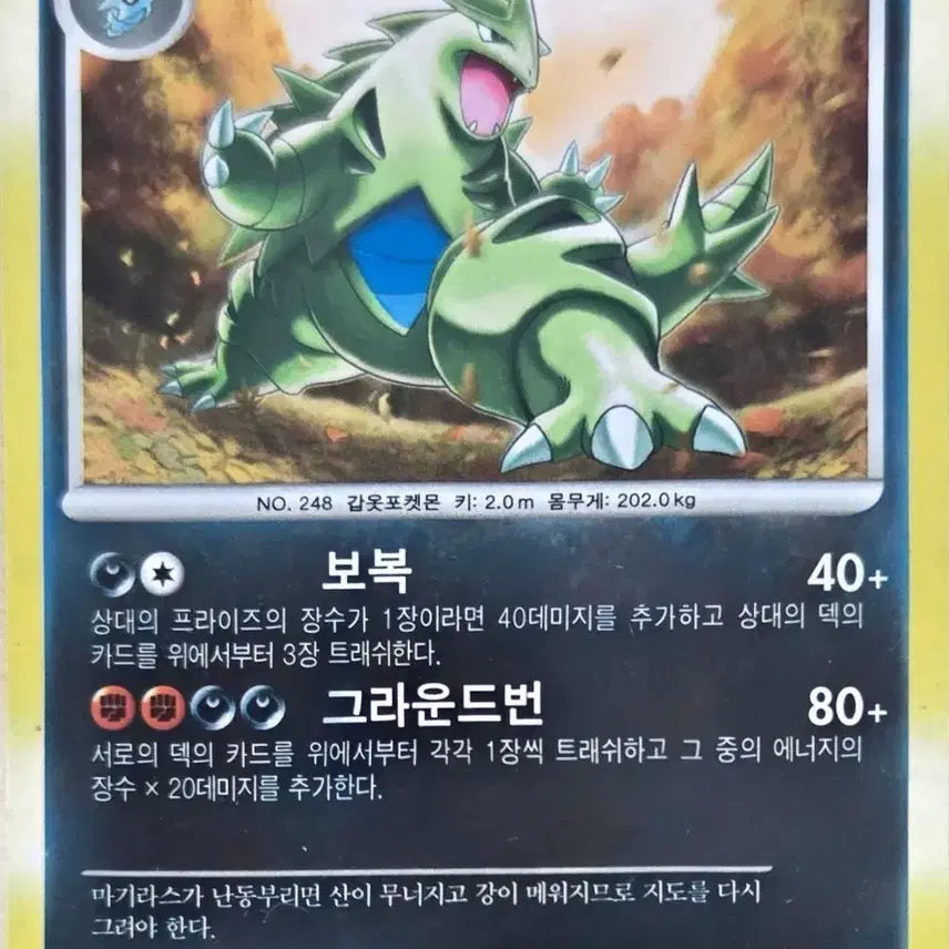 [BUNJANG] Pokemon Card Tyranitar / 포켓몬카드 마기라스