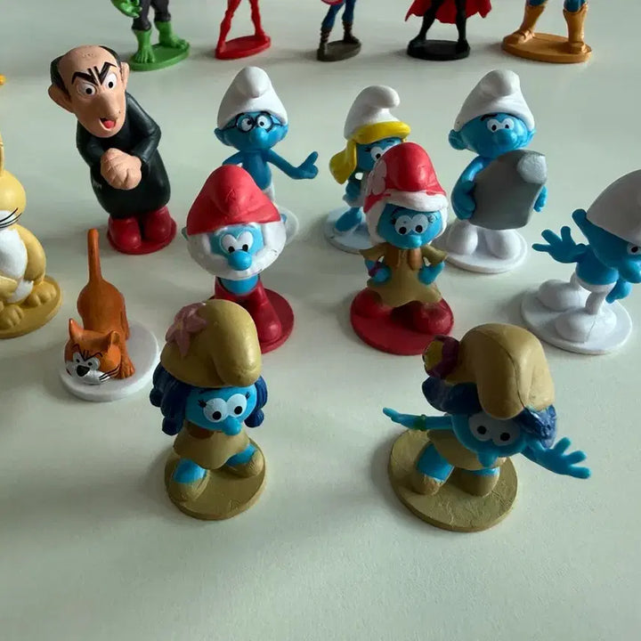 [BUNJANG] Marvel, Smurfs, Mickey Mouse Figure Set / 마블, 스머프, 미키마우스 피규어 세트