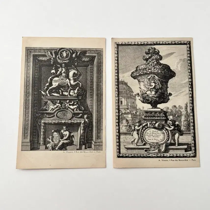 [BUNJANG] Vintage Postcard Set (2 pcs) / 빈티지 엽서 2장 세트