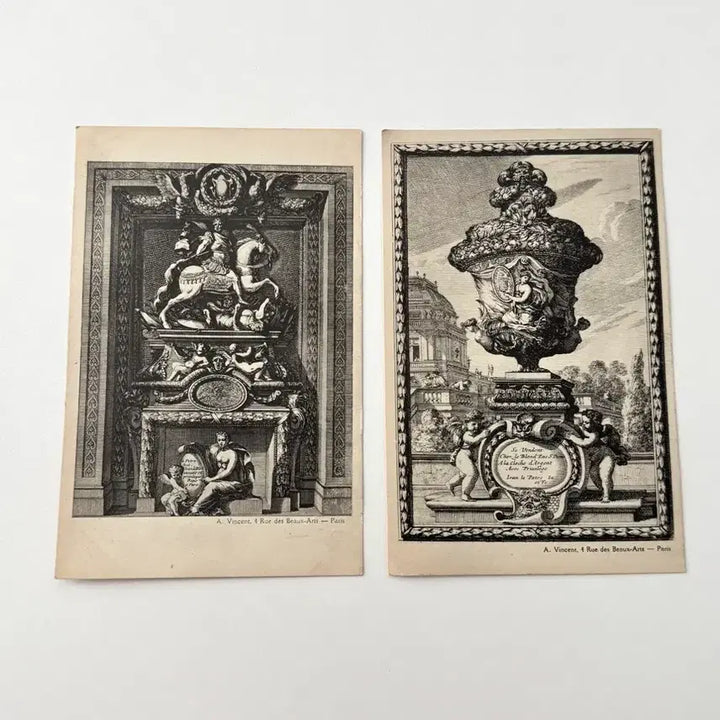 [BUNJANG] Vintage Postcard Set (2 pcs) / 빈티지 엽서 2장 세트