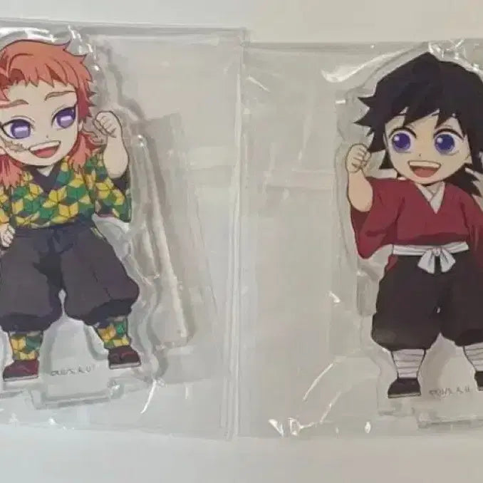[BUNJANG] Demon Slayer Giyu Sabito Childhood Connecting Acrylic Stands Set (2 Types, Sealed) / 귀멸의칼날 연결아크릴 기유 사비토 유년기 미개봉 2종 일괄