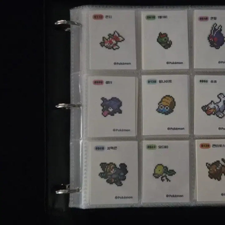 [BUNJANG] Pokemon Stickers Pixel Set (36 Types, Mewtwo Included) / 포켓몬 띠부씰 픽셀 노중복 38종 뮤츠마임맨 덩쿠리포함