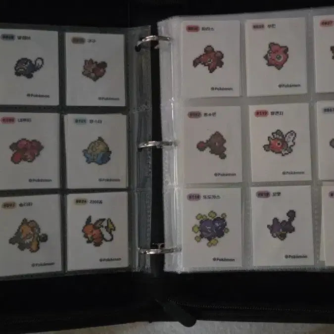[BUNJANG] Pokemon Stickers Pixel Set (36 Types, Mewtwo Included) / 포켓몬 띠부씰 픽셀 노중복 38종 뮤츠마임맨 덩쿠리포함