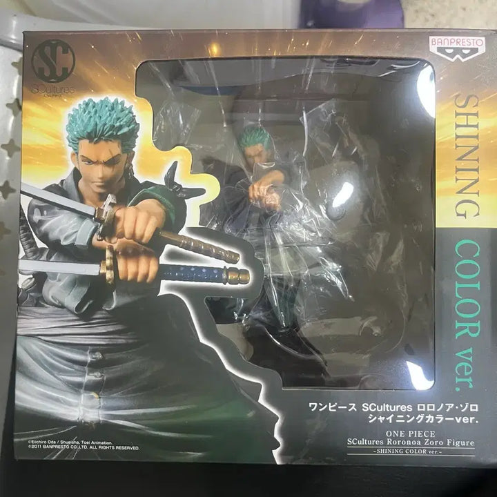 [BUNJANG] Banpresto One Piece Battle of Enies Lobby Collection Roronoa Zoro Shining Version Figure / (원피스피규어)반프레스토 조형왕 정상결전1 vol5 조로 샤이닝(특별판)