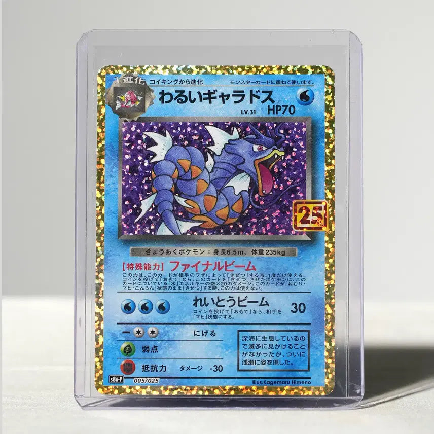 [BUNJANG] Pokemon 25th Anniversary Special Rare Dark Gyarados Japanese Card / 포켓몬 25주년기념 초레어 &