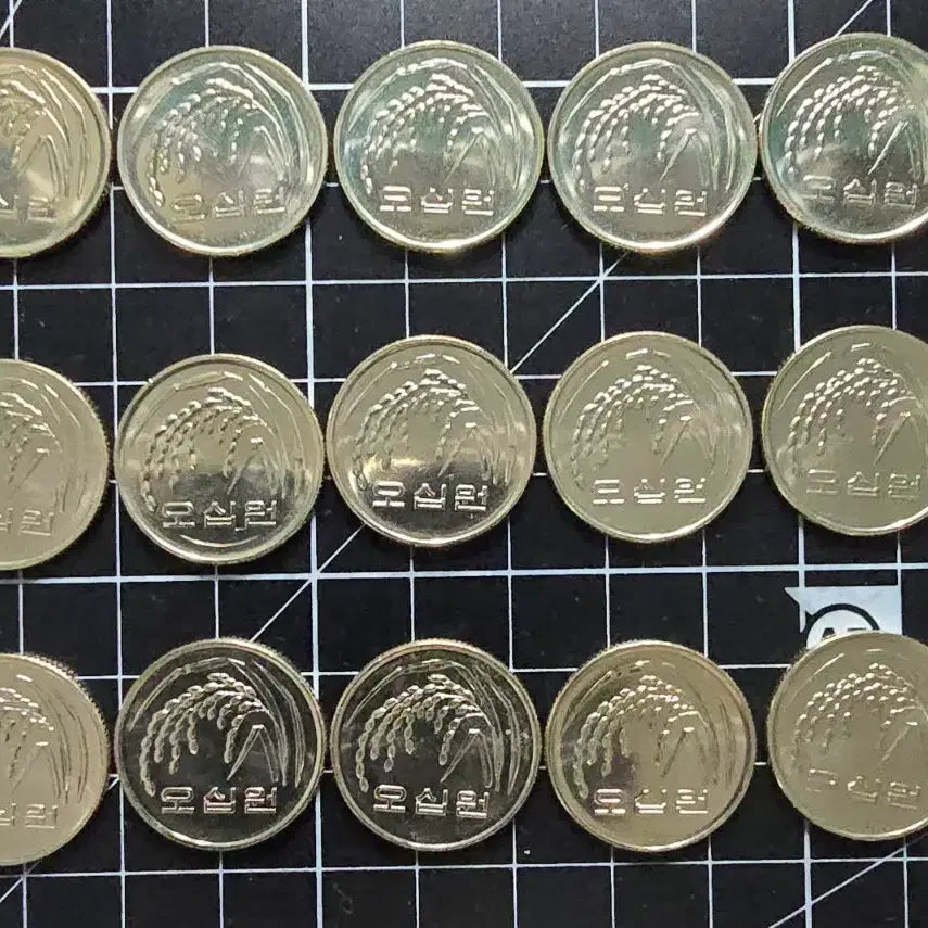 [BUNJANG] 2009 50 Won Coin Rolls - 15 Units / 2009년 50주 롤 해체분 15개