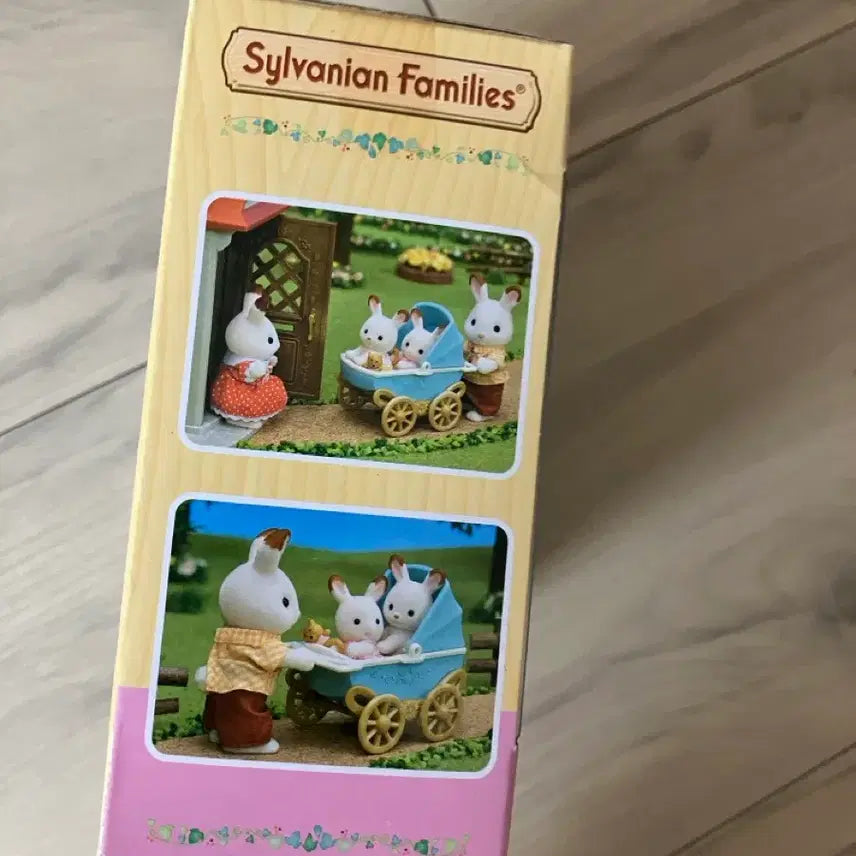 [BUNJANG] Sylvanian Families Chocolate Rabbit Twins &amp; Stroller Set (Model 5432) / 실바니안 패밀리 초콜릿 토끼 쌍둥이 &amp; 유모차 (품번 5432)