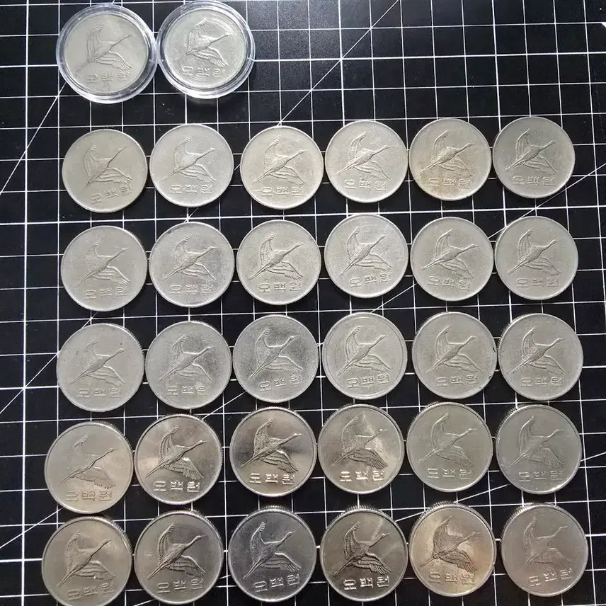 [BUNJANG] South Korean 500 Won Coin Collection (1987, 1982, 2014) / 500주 (87,82,14년 모음)